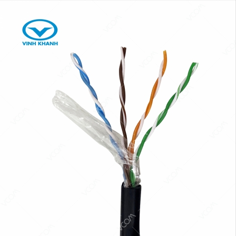 Cáp LAN CAT5E UTP 24AWG 4PRS - PE (305m)