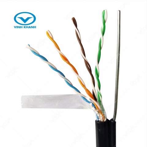 Cáp LAN CAT5E UTP 24AWG 4PRS - PE – SS (St 1.2mm) (305m)